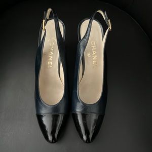 Brand new Chanel without box size 38 slingback shoe.